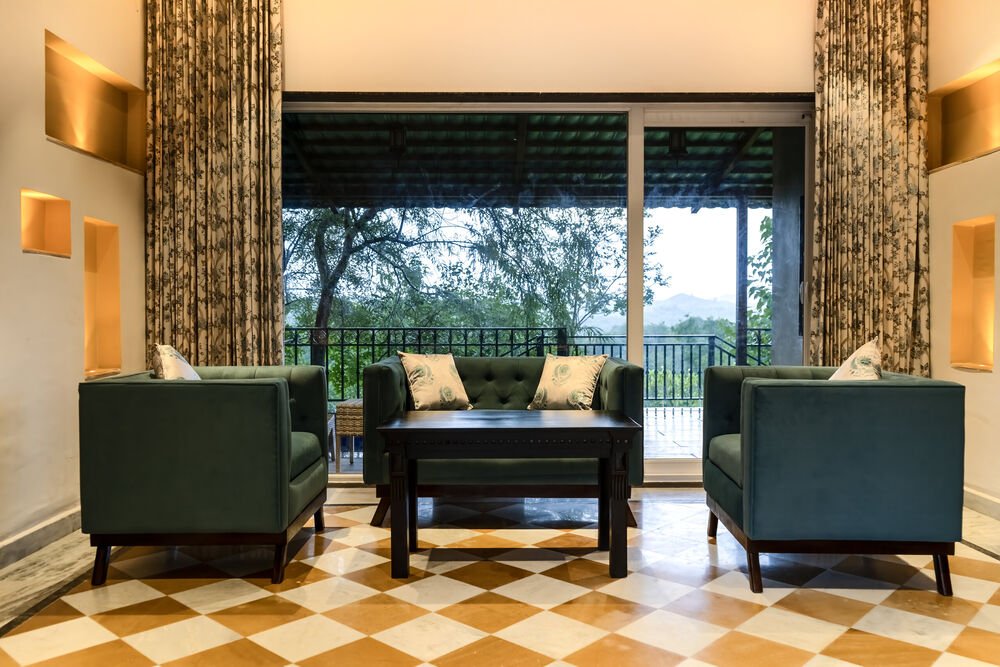 The living hall at Gharbaar