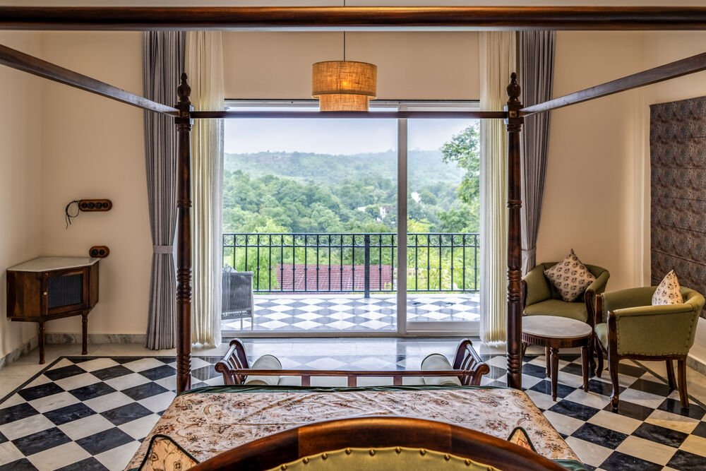 Bedroom with valley view