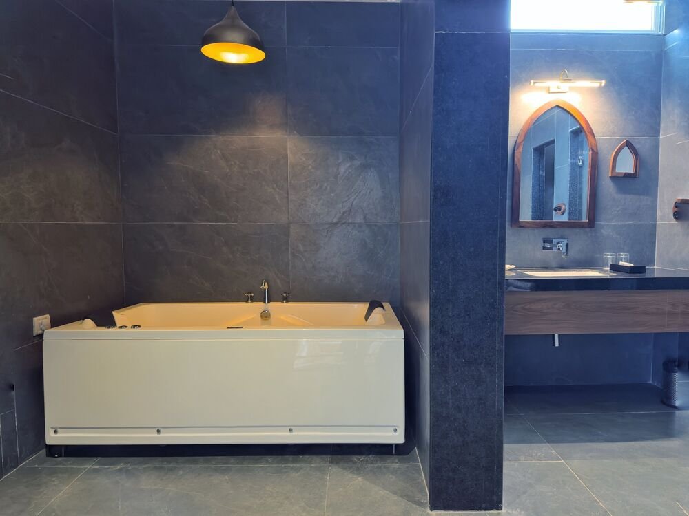 The two-seater Jacuzzi
